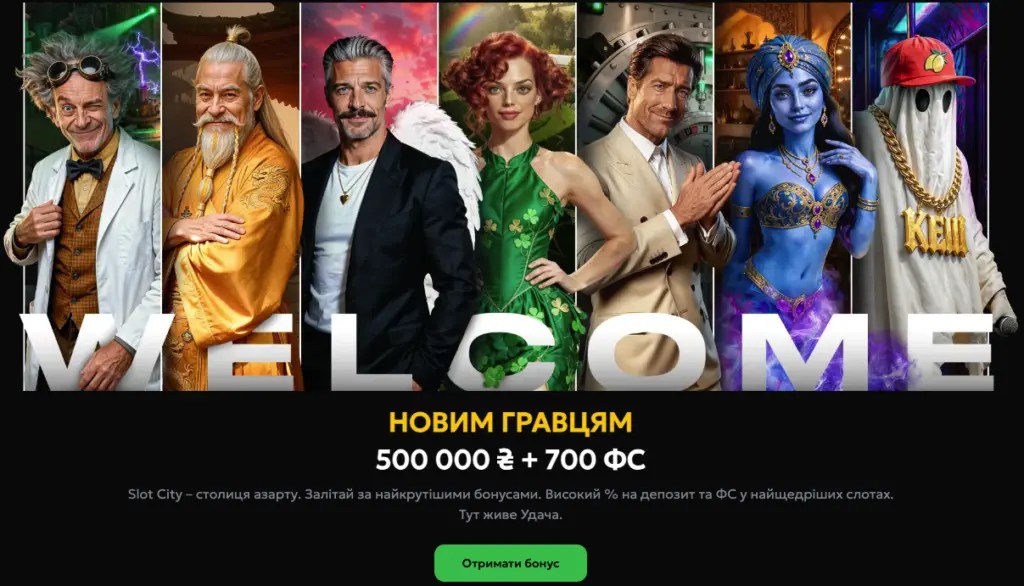 Вітальний бонус Slot City