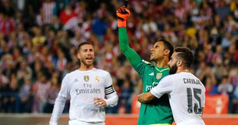 Только что Навас взял пенальти от Гризманна, Realmadrid.com