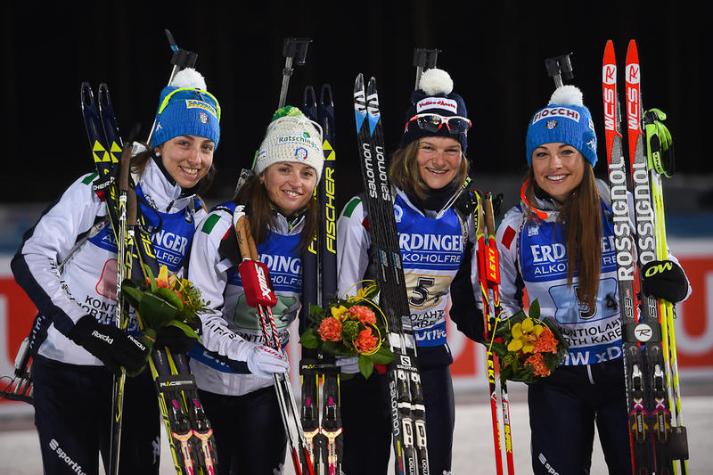 В прошлом сезоне эстафетная четверка Италии выиграла бронзу на чемпионате мира, biathlonworld.com
