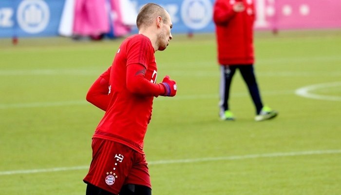 Роббен пропустил тренировку Баварии - Лига чемпионов