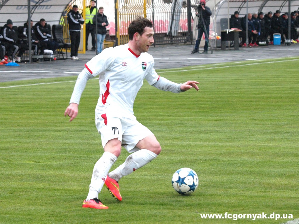 Марат Даудов забивает уже за шестой клуб первой лиги, фото fcgornyak.dp.ua