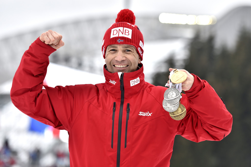 На домашнем чемпионате мира 42-летний Бьорндален выиграл четыре награды, Zimbio