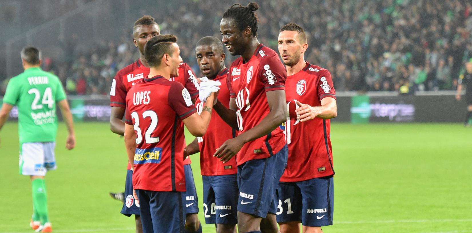 Лилль празднует победу, losc.fr