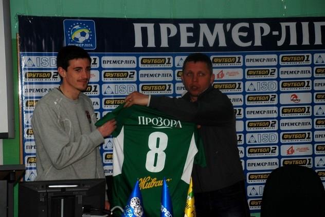 Раззабивавшийся оболонец Шевчук ранее играл за ФК Полтава, фото fcbrovar.obolon.ua
