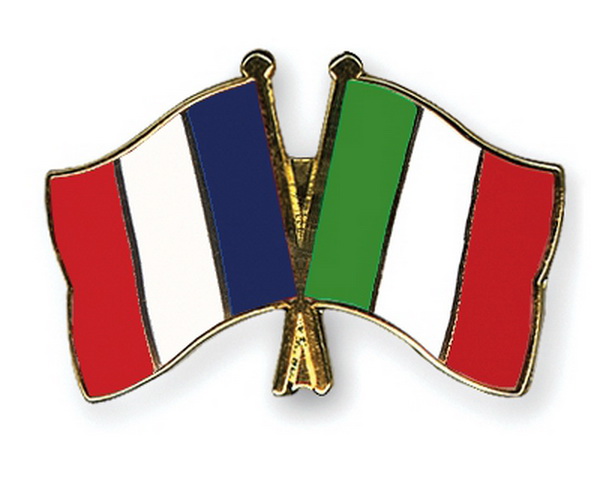 Freundschaftspins-Frankreich-Italien