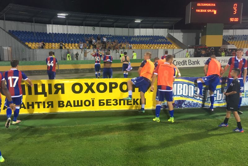 Гравці Хайдука святкують перемогу, hajduk.hr
