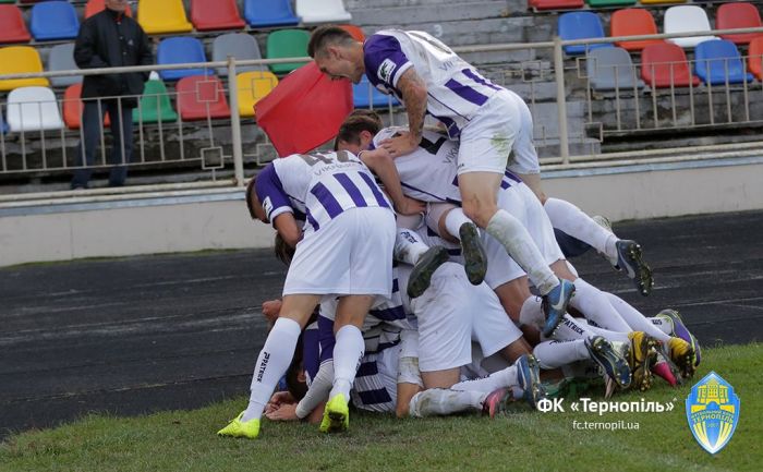 Тернополь празднует впервые в перволиговом сезоне, фото fc.ternopil.ua