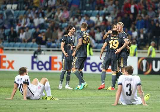 Емоції гравців після рятівного голу Фенербахче, fenerbahce.org