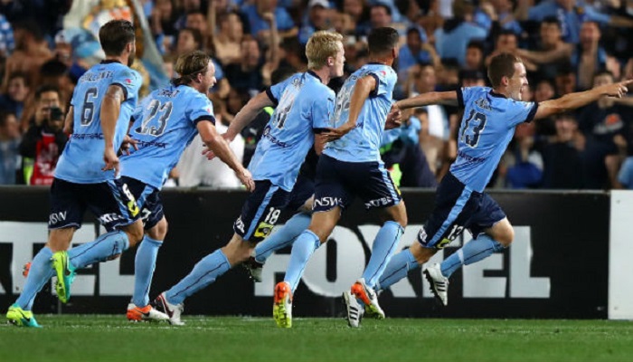 Празднования Сидней, фото a-league.com.au