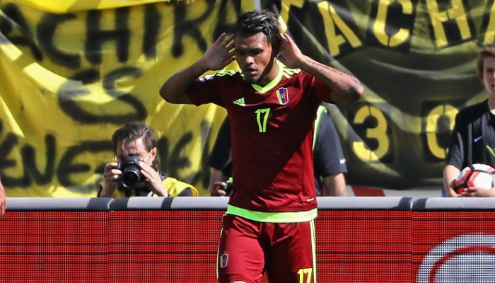 Дж.Мартинес сделал первый хет-трик в истории официальных матчей Венесуэлы - Чемпионат мира-2018