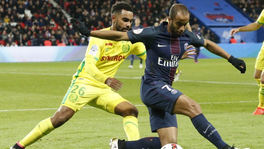 Лукас Моура с Нантом не показал ровным счетом ничего, PSG.fr