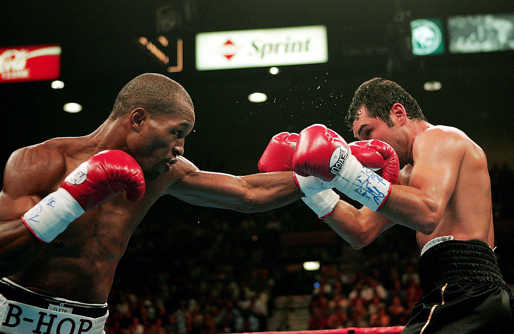 Бернард Хопкинс и Оскар Де Ла Хойя, 18.09.2004, Getty Images