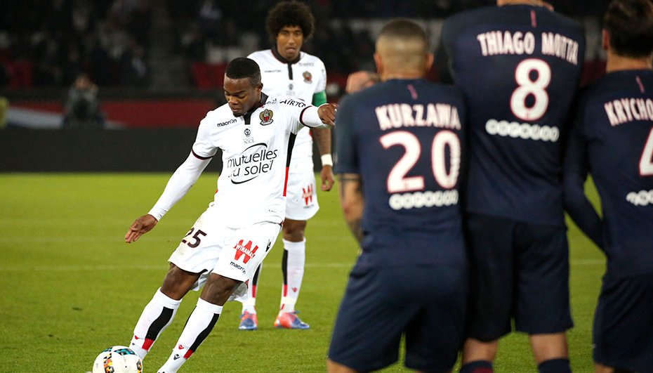 Вилан Сиприен забивает первый гол в ворота ПСЖ, Ogcnice.com