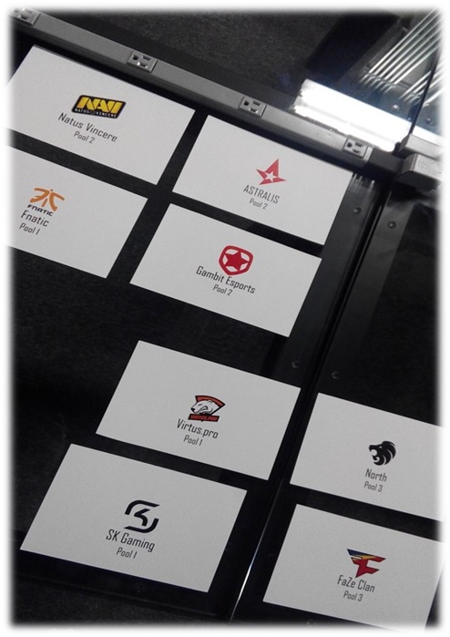 Список четвертьфинальных пар The ELEAGUE Major 2017