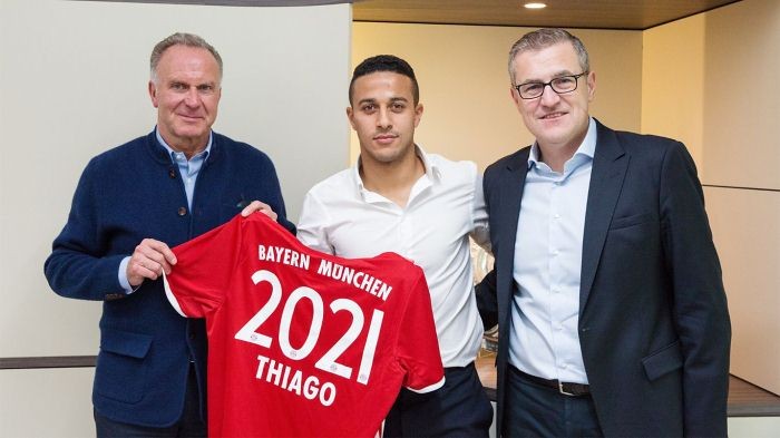 Бавария продлила контракт с Тиаго до 2021 года - Чемпионат Германии