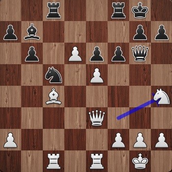 Аронян - Крамник, позиция после 19. Кh4