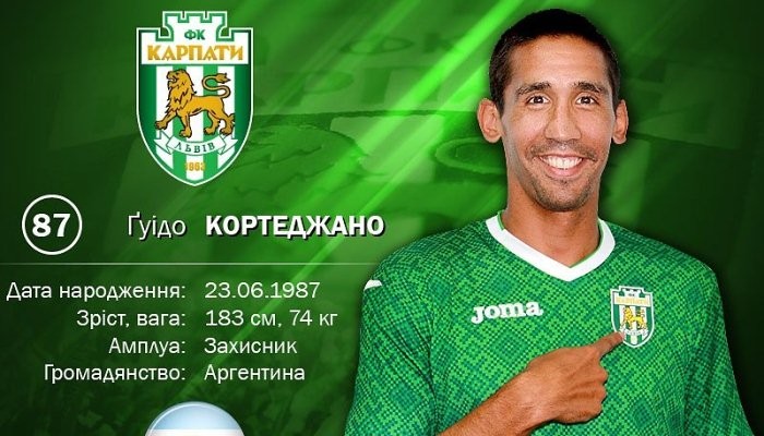 Гвидо Кортеджано подписал контракт с Карпатами - Чемпионат Украины