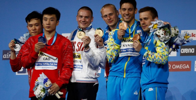 Украинцы Кваша и Колодий - бронзовые призеры чемпионата мира - Прыжки в воду