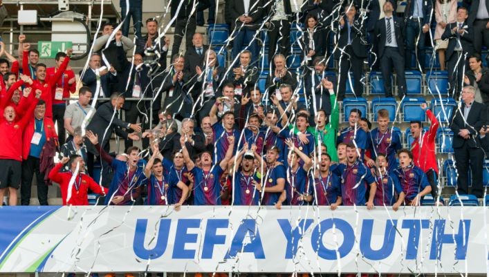 Барселона U-19 победила в Юношеской лиге УЕФА, одолев Челси в финале - Футбол