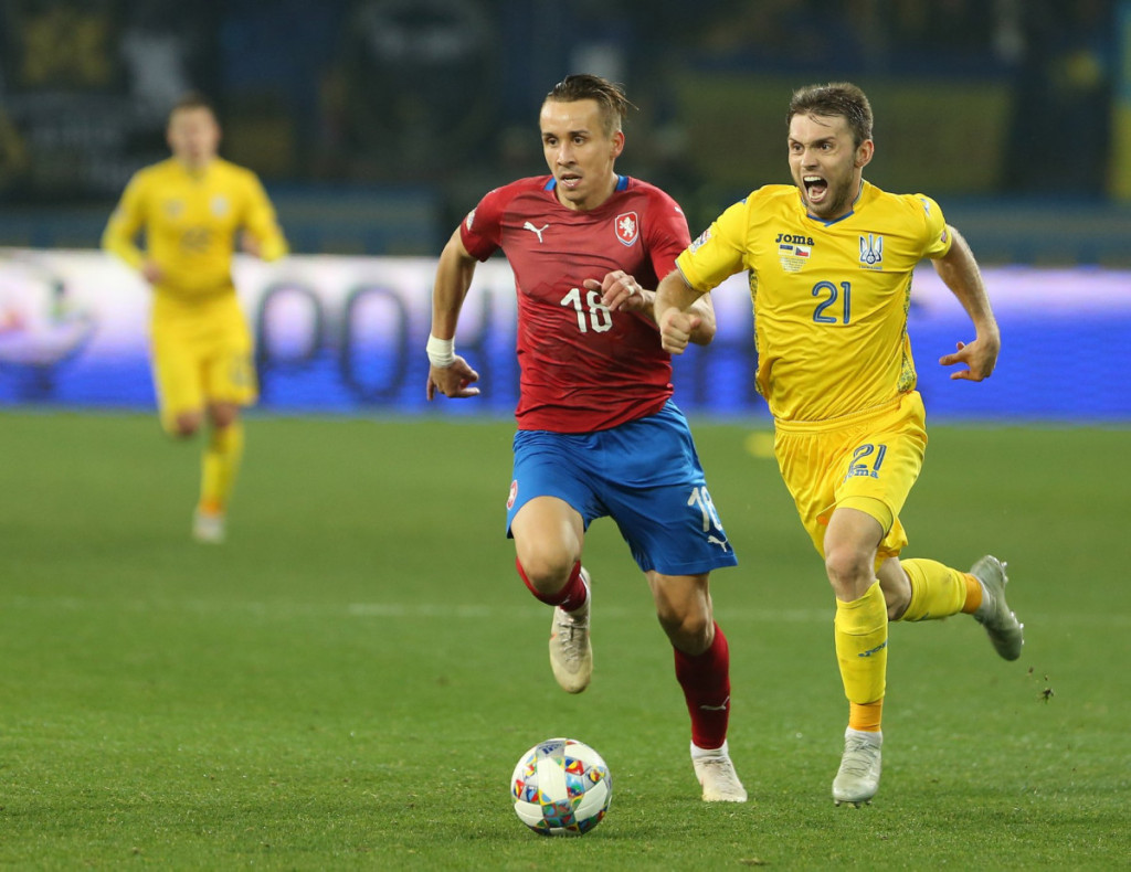 Чехия Украина Караваев футбол