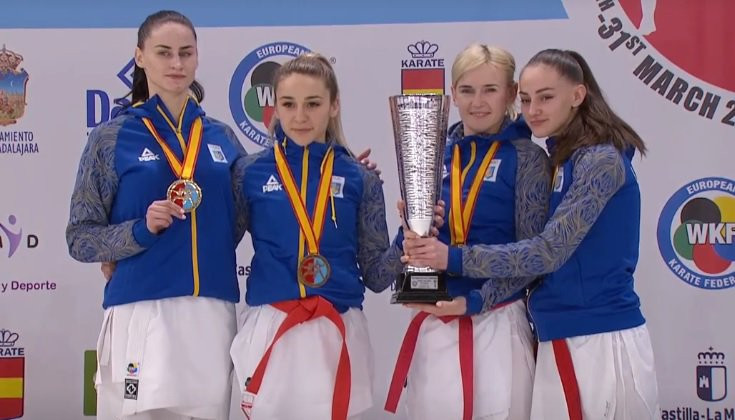 Женская сборная Украины - чемпион Европы по каратэ - Боевые искусства