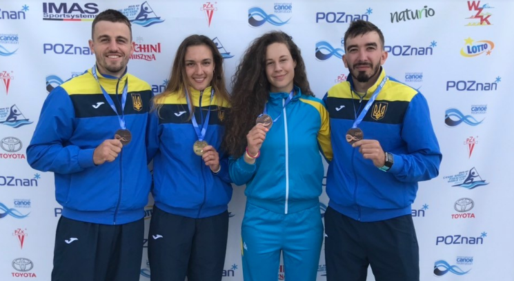Украинские гребцы на этапе Кубка мира в Познани завоевали две золотых и шесть бронзовых медалей - Гребля