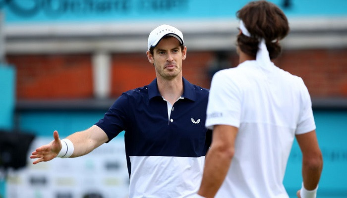 Маррей вернулся на корт победой в матче парного турнира в Лондоне - ATP