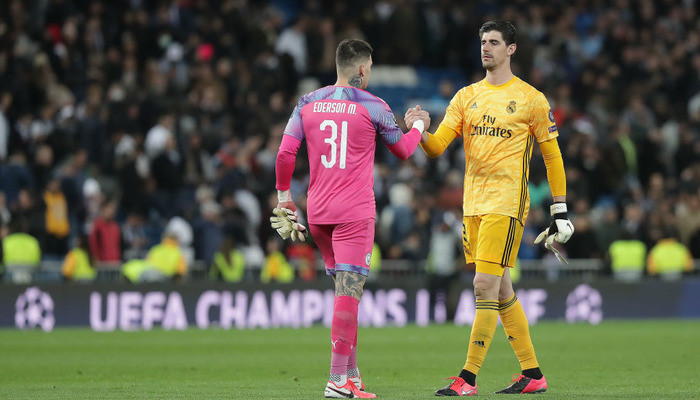 Лига чемпионов uefa Эдерсон Куртуа