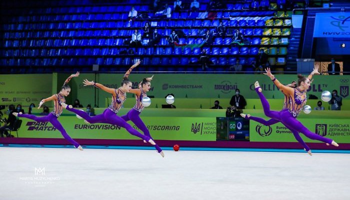 Сборная Украины выиграла золотую и бронзовую медали на чемпионате Европы по художественной гимнастике - Гимнастика