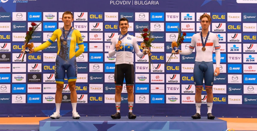 Українець Гладиш виграв срібло на ЧЄ з велоспорту на треку - Велоспорт