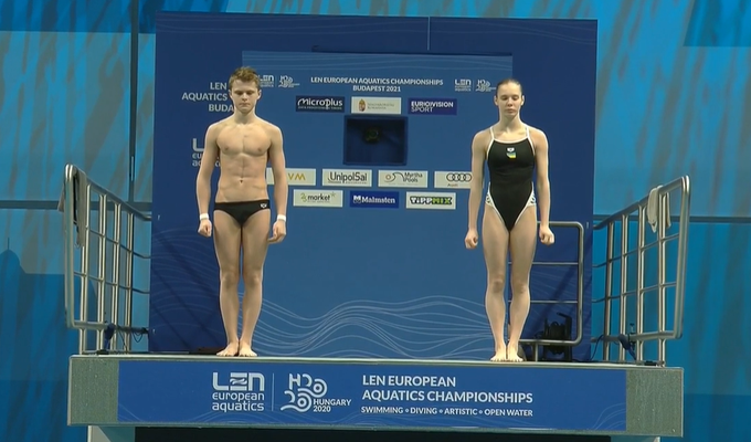 Середа и Байло выиграли золото чемпионата Европы по прыжкам в воду - Водные виды спорта