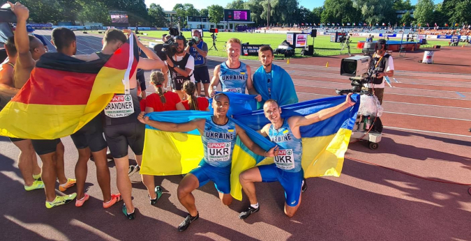 Украина выиграла бронзу в мужской эстафете 4х100 метров на чемпионате Европы U-23 - Легкая атлетика