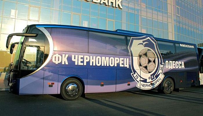 Совершена еще одна попытка нападения на клубный автобус Черноморца - Чемпионат Украины