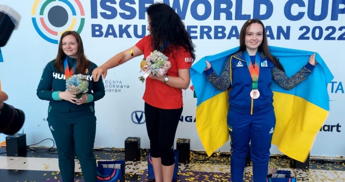 Украинка Нимец выиграла бронзу на Кубке мира по пулевой стрельбе в Баку - Пулевая стрельба