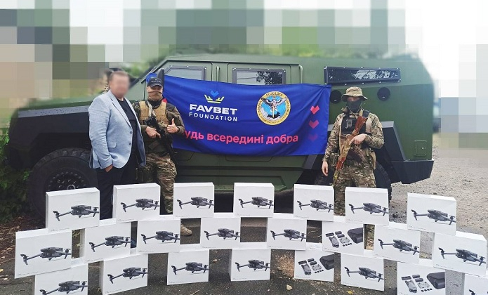 Favbet передав партію дронів для потреб ГУР