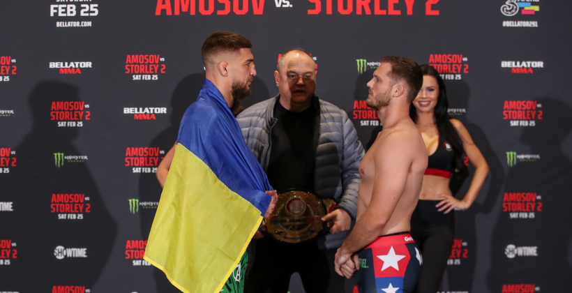Амосов переміг Сторлі та захистив титул Bellator у напівсередній вазі - MMA