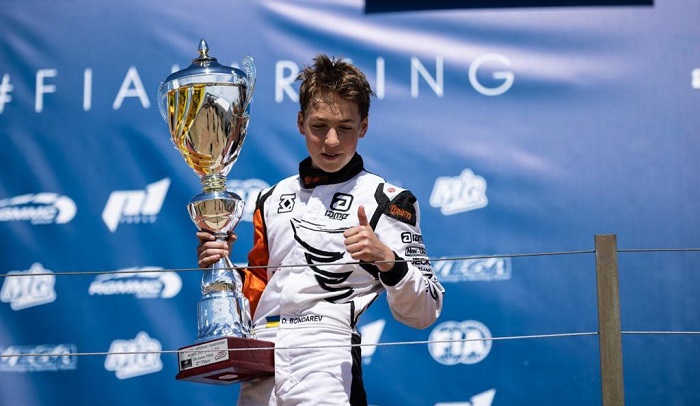 Украинский картингист Александр Бондарев выиграл первый подиум на чемпионате Европы