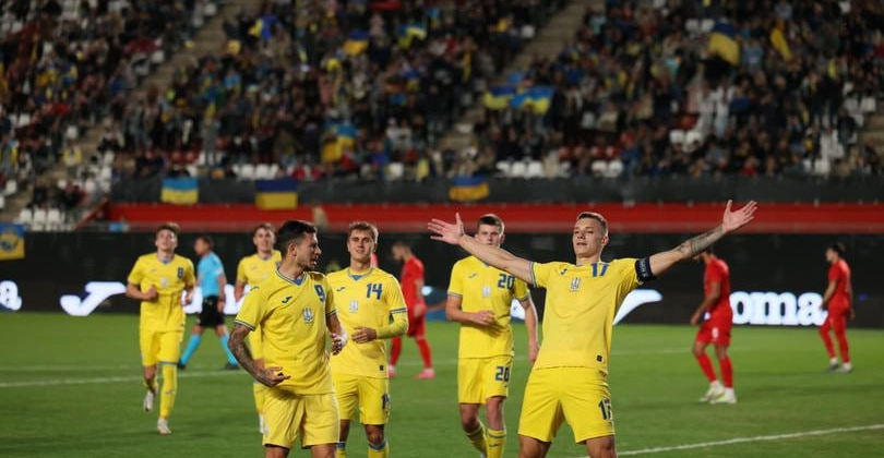 Украина U-21 - Азербайджан U-21 1:0 обзор матча, видео голов за 21 ноября