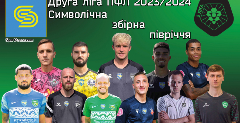 Збірна півріччя Другої ліги 2023/24 – 33 найкращих гравців літа-осені