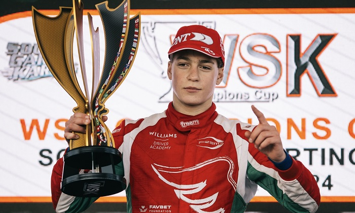 Украинский гонщик Бондарев, которого поддерживает Favbet Foundation, добыл Кубок Чемпионов WSK