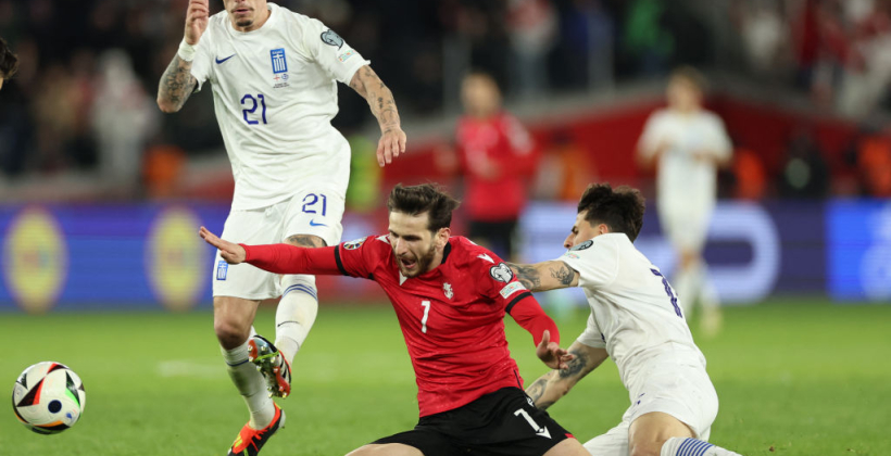 Грузия - Греция 0:0, 4:2 по пен., обзор матча, видео голов за 26 марта