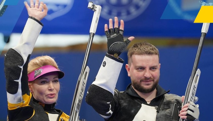 Дудка та Куліш виграли золото у змаганнях змішаних команд ЧЄ-2024 з кульової стрільби - Кульова стрільба