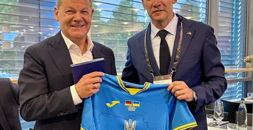 Шевченко встретился с Шольцем перед матчем Германия - Украина - Евро-2024