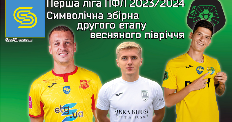 Збірна весни Першої ліги 2023/24 – 33 найкращих гравців другого етапу