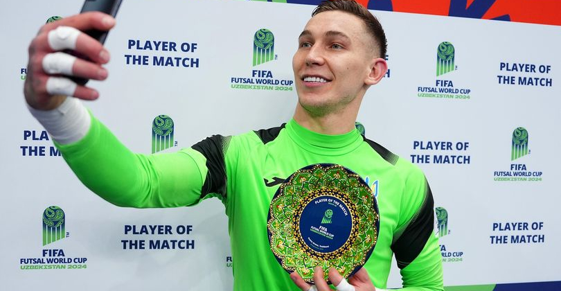 Голкипер Сухов - лучший игрок матча Украина - Венесуэла по версии FIFA - Футзал