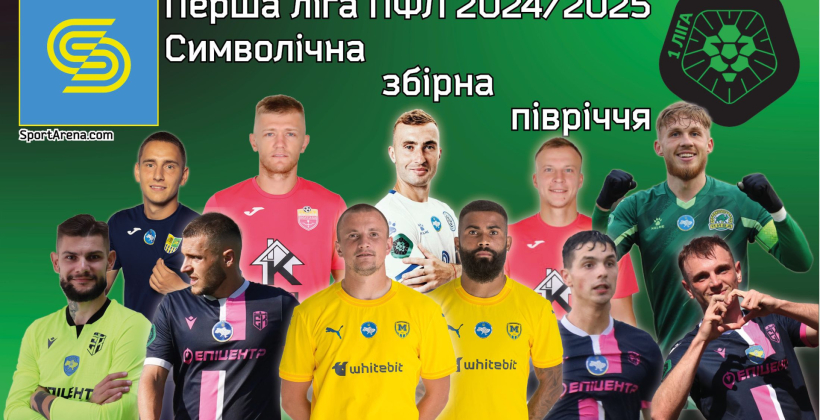 Збірна півріччя Першої ліги 2024/25 – 33 найкращих гравців літа-осені