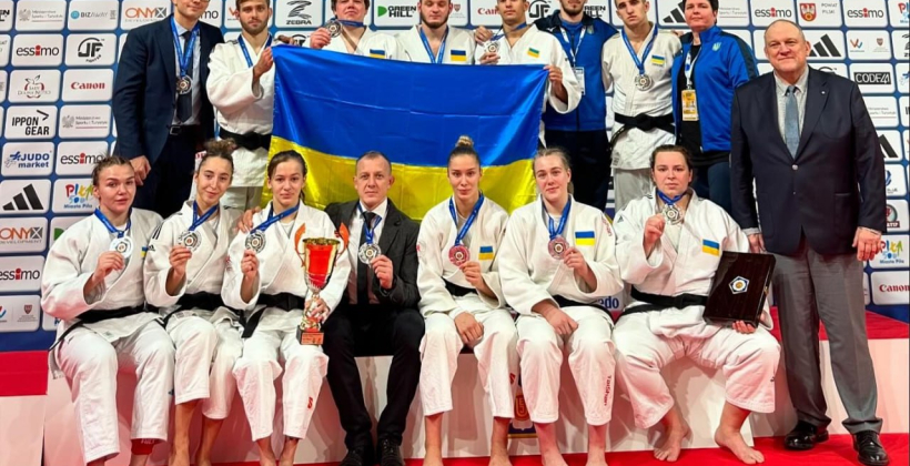 Сборная Украины по дзюдо - вице-чемпион Европы U-23 в командном смешанном турнире - Олимпийские виды спорта