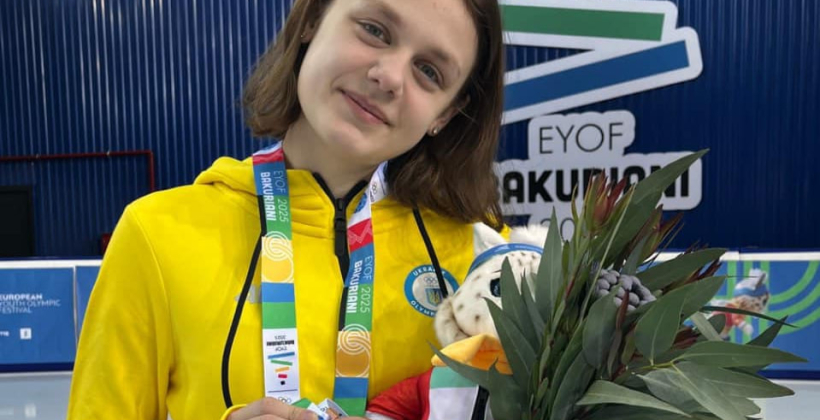 Хохелько здобула бронзу у шорт-треку на дистанції 500 м на Європейському юнацькому олімпійському фестивалі-2025 у Грузії - Зимові
