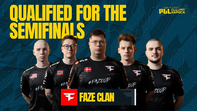 FaZe, Falcons, MOUZ и Astralis вышли в полуфинал PGL Cluj-Napoca 2025 - Киберспорт