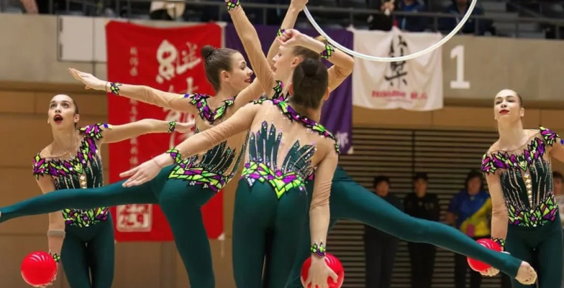 Сборная Украины по художественной гимнастике выиграла три медали в командных соревнованиях на этапе Гран-при в Эстонии - Художественная гимнастика